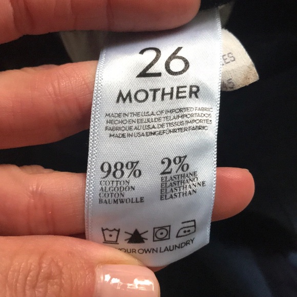 MOTHER Colorblock Looker Geometric Lies Jeans - Picture 5 of 6